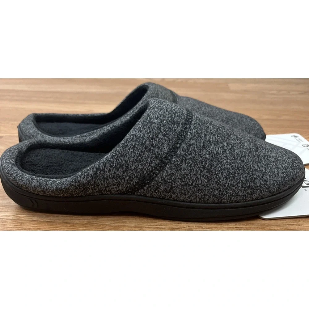 Isotoner Gel-Infused Memory Foam Indoor/Outdoor Men's Slippers L (9.5-10.5) NEW